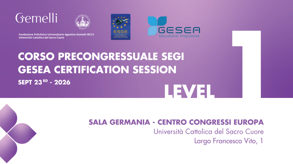 Corso precongressuale SEGI - GESEA Certification Level I